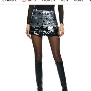 Alice + Olivia Sequined Miniskirt